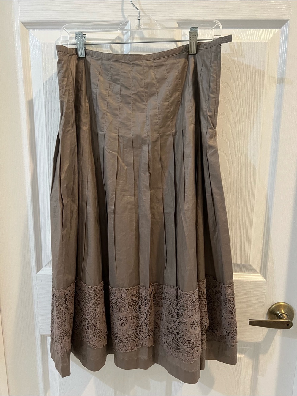 H&M Women's Taupe Crochet Maxi Skirt - Picture 2 of 6